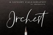 Orchest Luxury Calligraphy Font, a Script Font by Arendxstudio (Thumbnail 1 of 10)