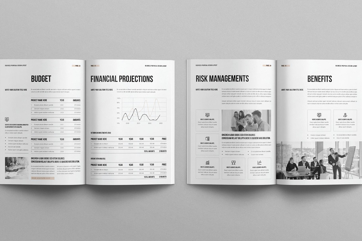 Business Proposal Template, a Brochure Template by MassiveCreator (Photo 5 of 8)