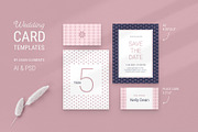 Navy & Pink Wedding Stationery, a Stationery Template by AsianElements (Thumbnail 4 of 11)