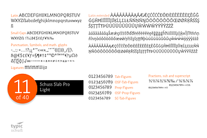 SchussSlabProLight No.11 1 Font