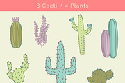 Cactus Plants Vector Clip Art, an Illustration by Digital Sugar (Thumbnail 2 of 4)