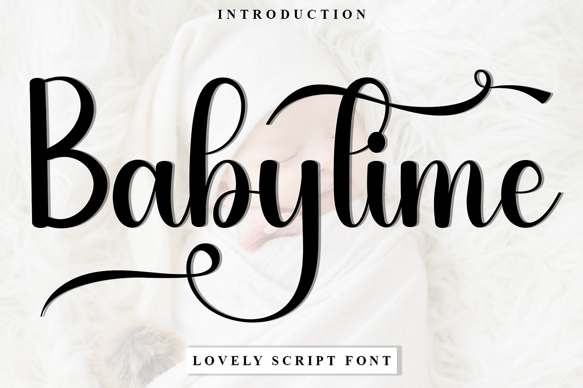 Baby time, a Handwritten Font by InermediaSTUDIO (Photo 1 of 8)