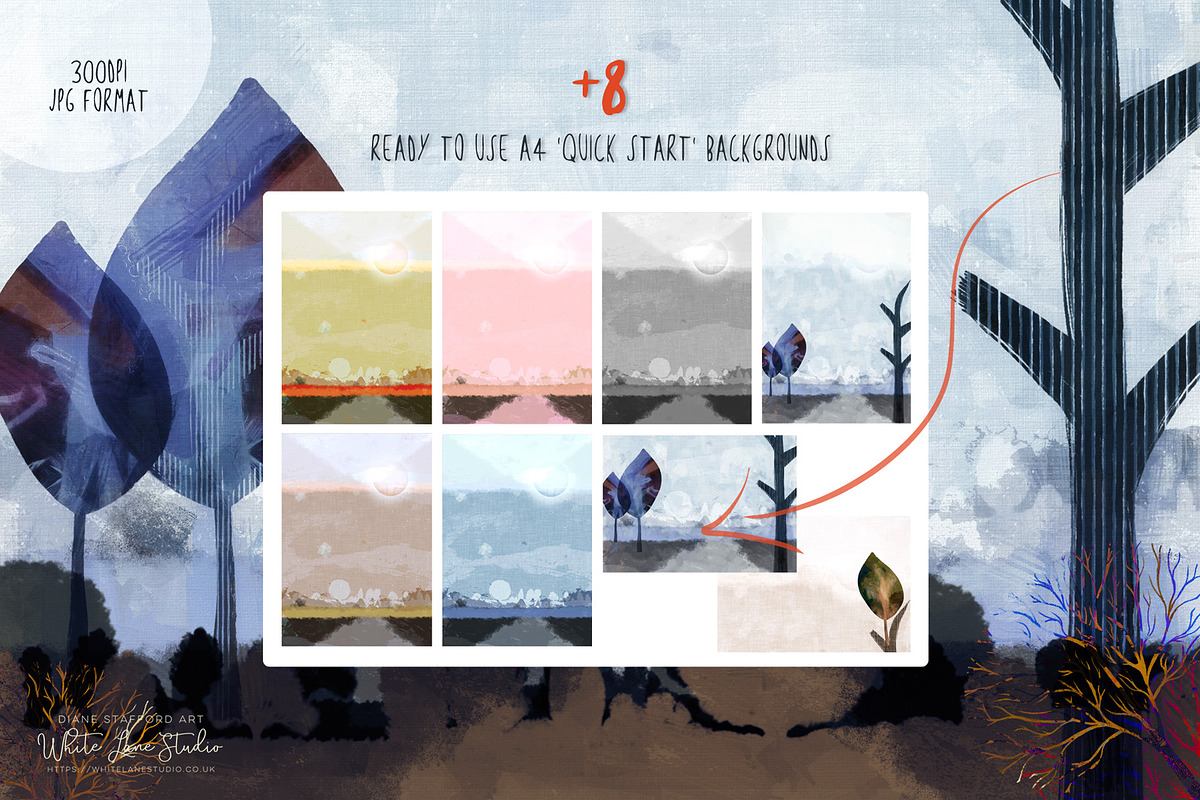 Abstract Tree Maker Kit - Procreate, a Brush Add-On by White Lane Studio (Photo 5 of 8)