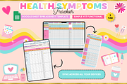 Health Symptoms Tracker Google Sheet, a Stationery Template by bellaROSEworkshop (Thumbnail 4 of 5)
