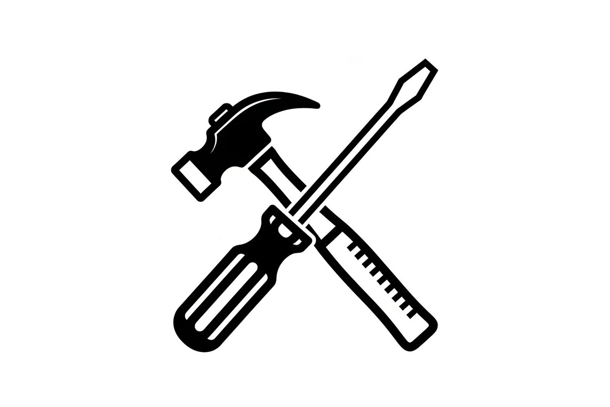 Crossed Hammer Screwdriver Icon, an Icon by musafir_fashion (Photo 8 of 10)