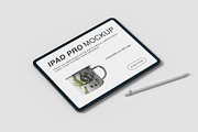 High Quality iPad Pro Mockup, an iPad Mockup by graphiccrew (Thumbnail 4 of 10)