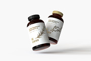 Vitamins | Supplement Bottle Mock-Up, a Cups & Container Mockup by TSOBG (Thumbnail 4 of 13)