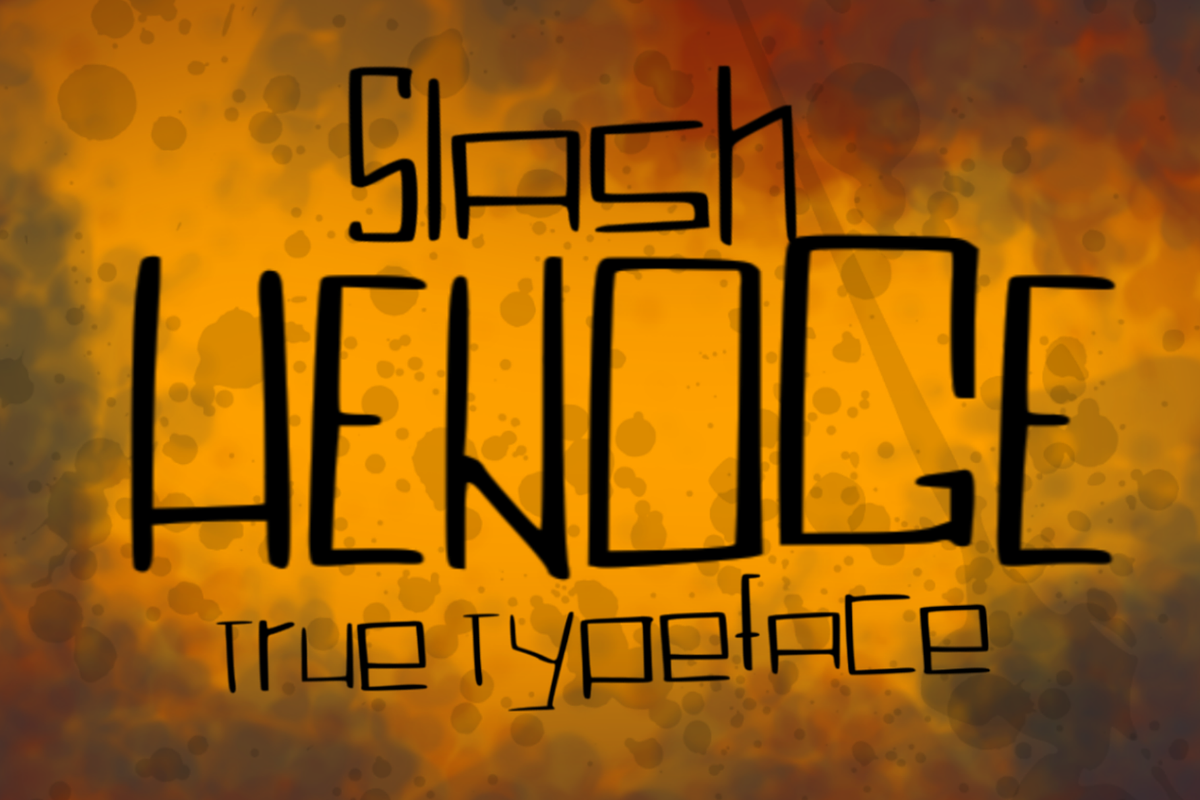 Slash Hendge style font, a Script Font by C7 Studio (Photo 1 of 5)