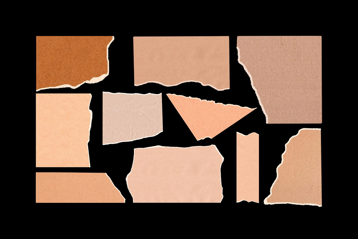 Assorted Ripped Paper Elements, an Object Graphic by Design Squad