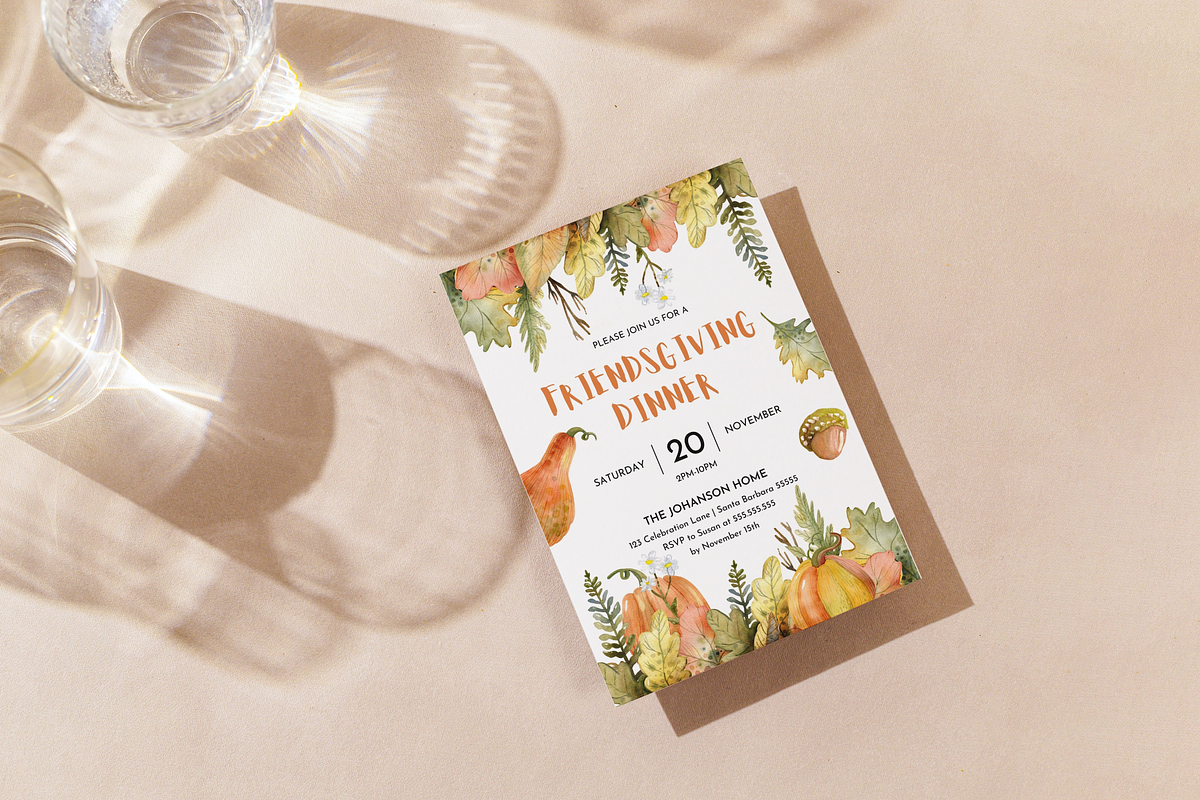 Editable Thanksgiving Invitation, an Invitation Template by ForeverPrint (Photo 3 of 7)