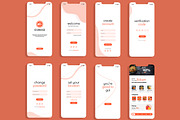 Responsive Food App UI Layout, an UI Kit Template by CreativeShaper (Thumbnail 3 of 4)