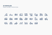 Vehicle icon set, an Icon by Icongeek26 (Thumbnail 3 of 6)
