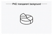 Data Pie Chart and Graph Icons Set, an Outline Icon by Designfour (Thumbnail 2 of 7)