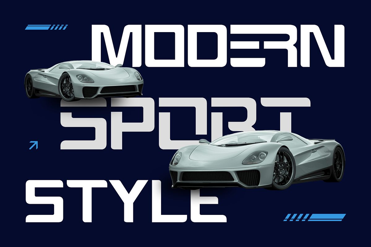 Modern Sport - Techno Logo Font, a Sans Serif Font by Nirmana Visual (Photo 5 of 10)