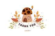 Fall animals and plants clipart, a Seasonal Illustration by JulzaArt (Thumbnail 8 of 8)