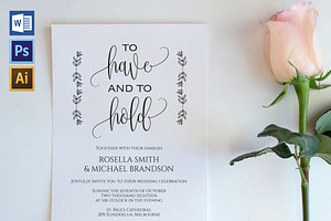 Invitation Template SHR431