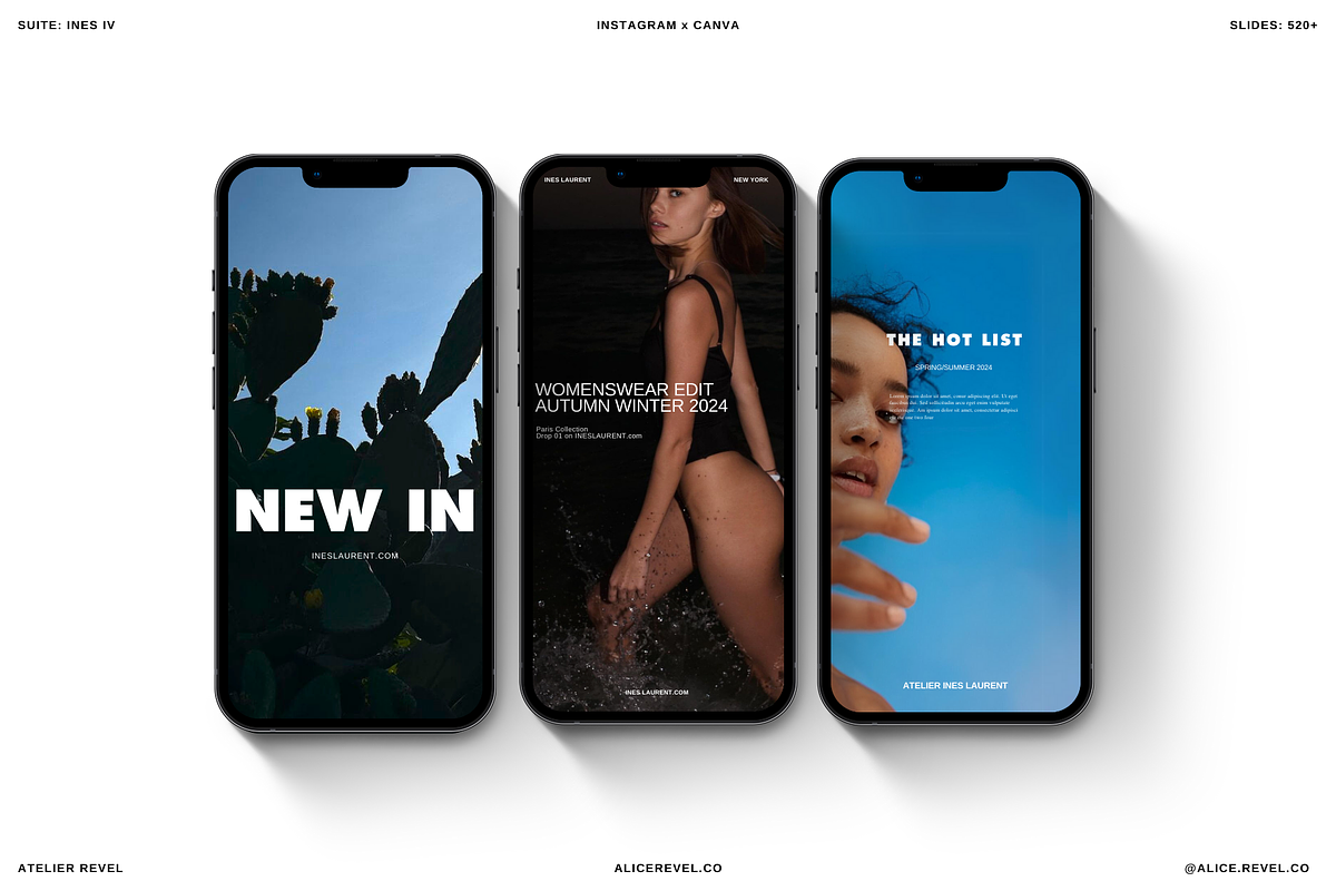 INES IV: COMPLETE INSTAGRAM SUITE, a Social Media Template by Alice Revel Co (Photo 6 of 14)