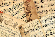 Christmas Music Retro Vintage Sheets, a Background Graphic by Fun Digital (Thumbnail 6 of 6)