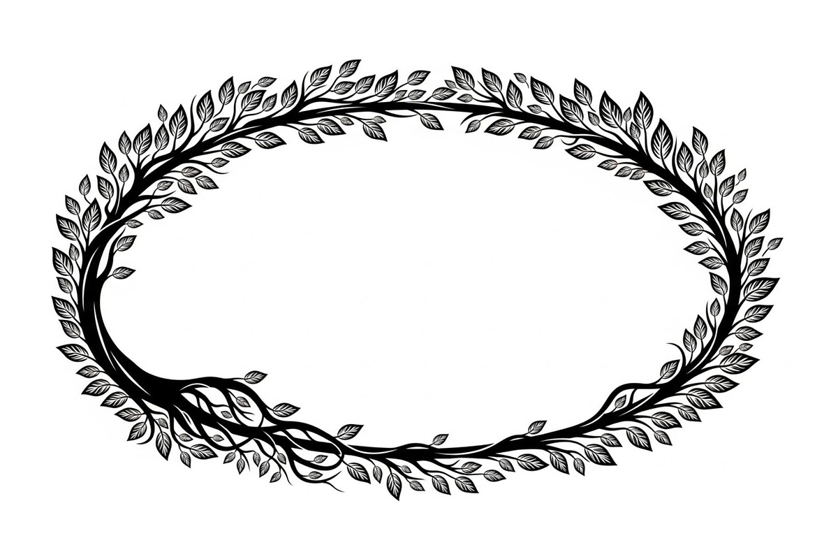 Nature Wreath Frame Vector Bundle, an Illustration by jahid234 (Photo 32 of 51)