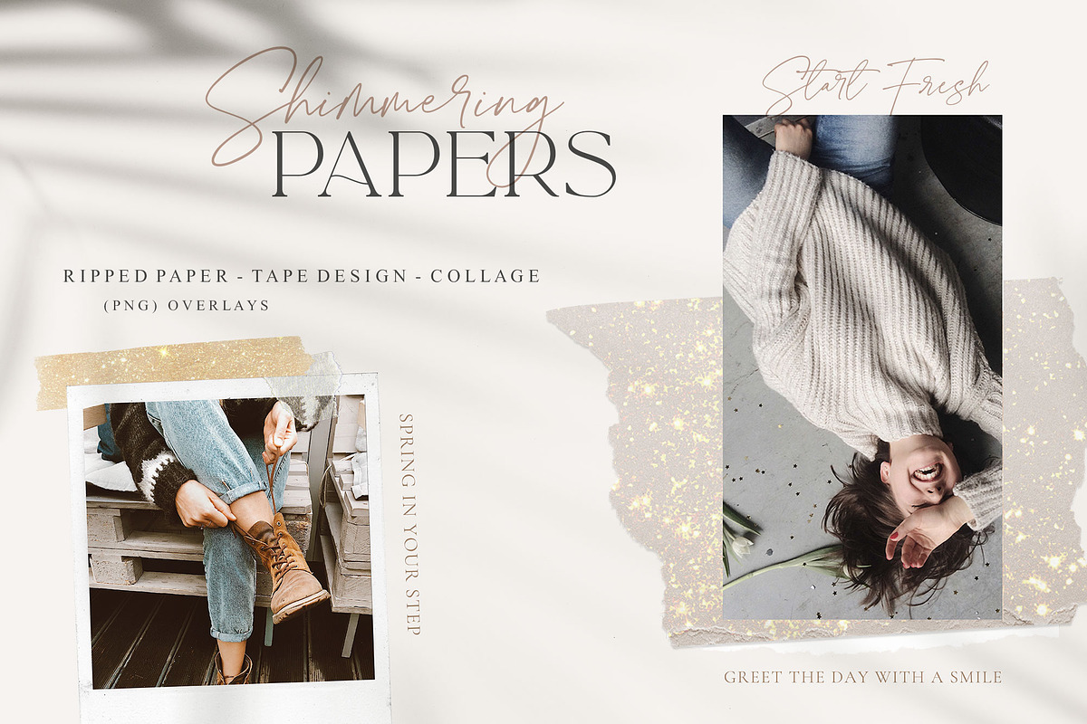 Glitter Ripped Paper Collage, an Object Graphic by by creative paper (Photo 9 of 15)