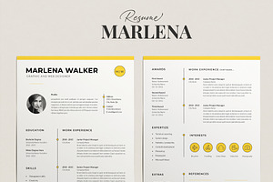 Resume Template Marlena