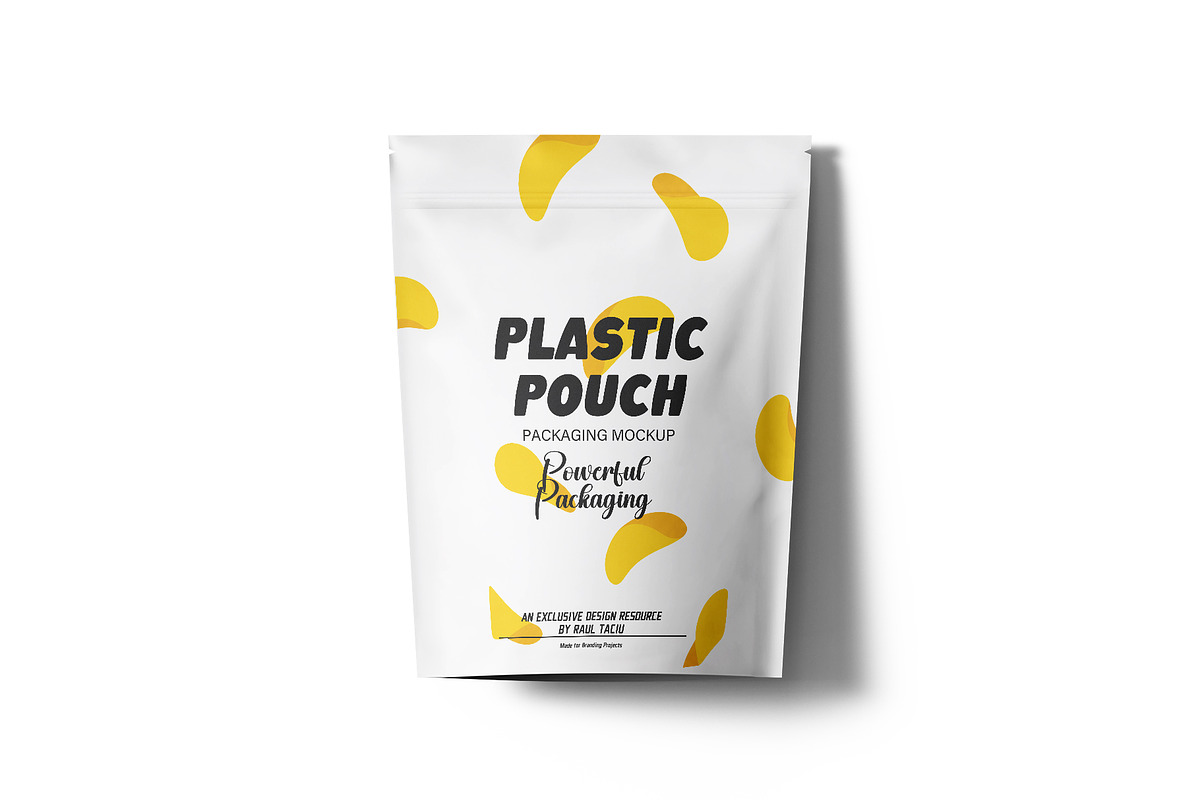 Plastic Stand-Up Pouch Mockup Set, a Packaging Mockup by pixelmock (Photo 8 of 19)