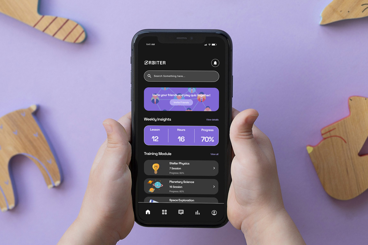 Orbiter - Space Academy Quiz UI App, an App Template by trabaskriya (Photo 5 of 5)