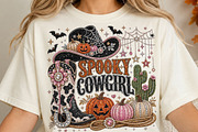 Rhinestone Western Spooky Cowgirl, a Seasonal Illustration by DreamCafeArt (Thumbnail 4 of 6)
