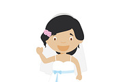 Wedding characters in cartoon style, a Person Illustration by asantosg (Thumbnail 12 of 25)