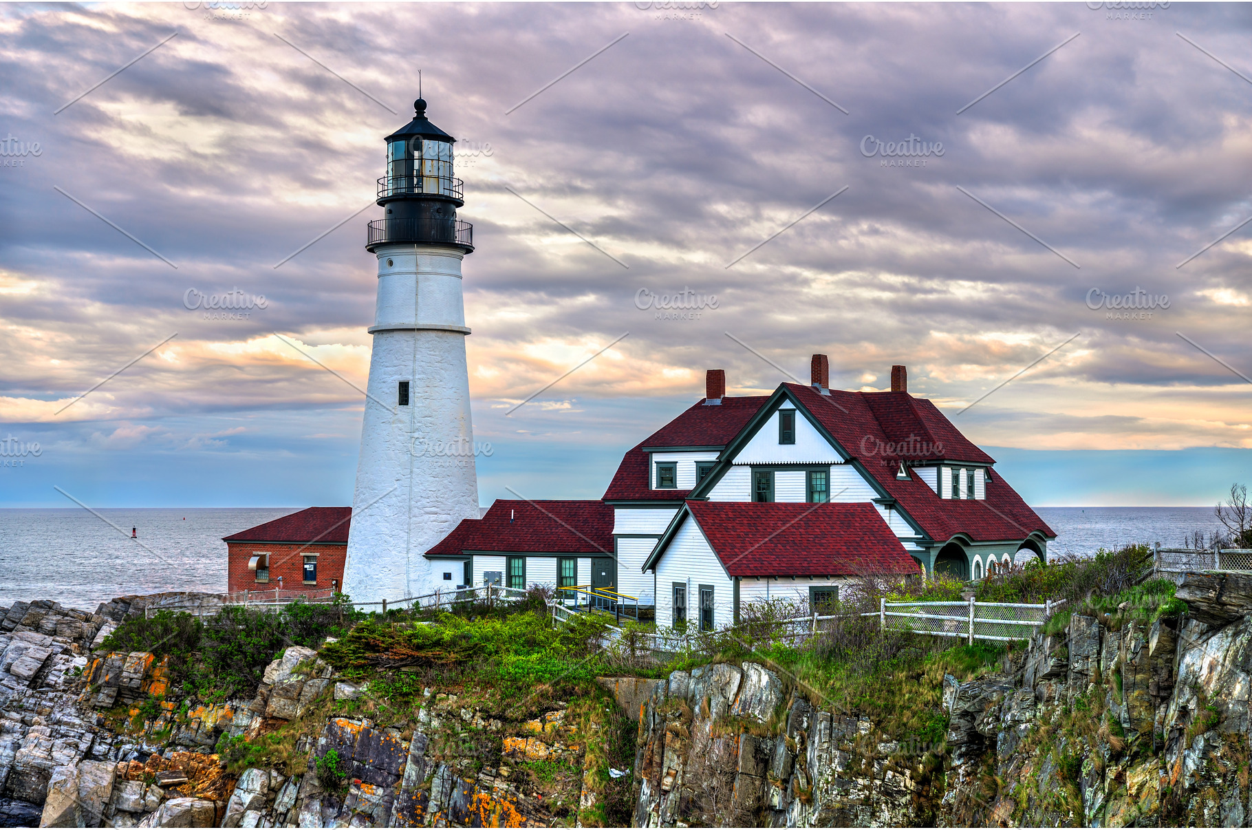 Portland Head Light in Cape, an Architecture Photo by Leonid Andronov