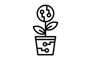 Plant  Line Icon, an Icon by Pexelpy