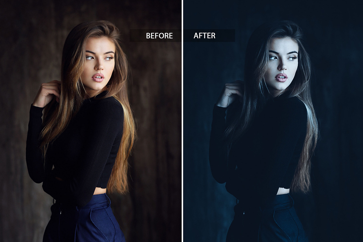 Dark Lightroom Presets bundle preview 2
