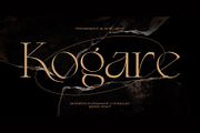 Kogare - Display Font, a Serif Font by Prominent & Affluent (Thumbnail 1 of 9)