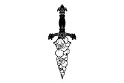 Ornamental Dagger Silhouette Bundle, an Object Illustration by Gaye Art (Thumbnail 31 of 31)