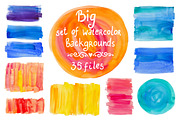 Big set of watercolor backgrounds #2, a Texture Graphic by natsa (Thumbnail 1 of 5)