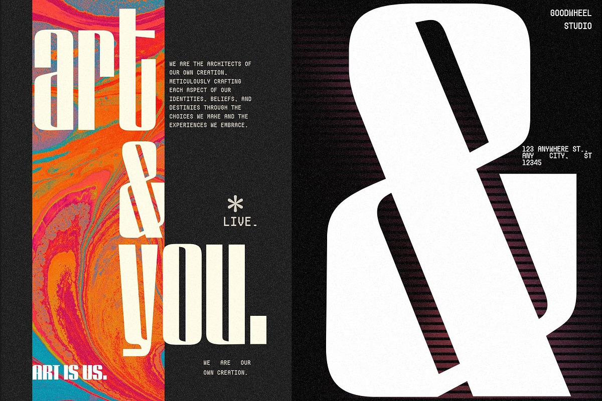 GW Lazor Font Family, a Sans Serif Font by Goodwheel Studio (Photo 9 of 14)