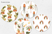 Watercolor Urban Jungle Decor, a Decorative Illustration by Belusuab (Thumbnail 8 of 10)