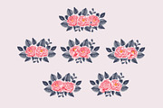 peonies watercolor set collection, an Object Graphic by Mariyana (Thumbnail 4 of 4)