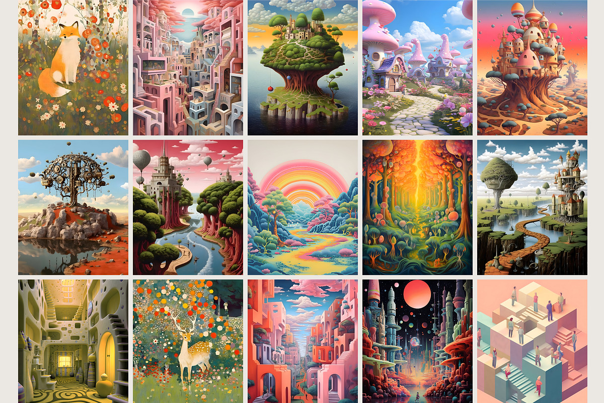 Surreal Posters Kids Room Gallery, a Graphic by SunnyAfternoons (Photo 6 of 10)