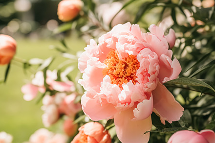Flower garden, gardening and countryside nature, beautiful peony, a Nature Photo by Anneleven