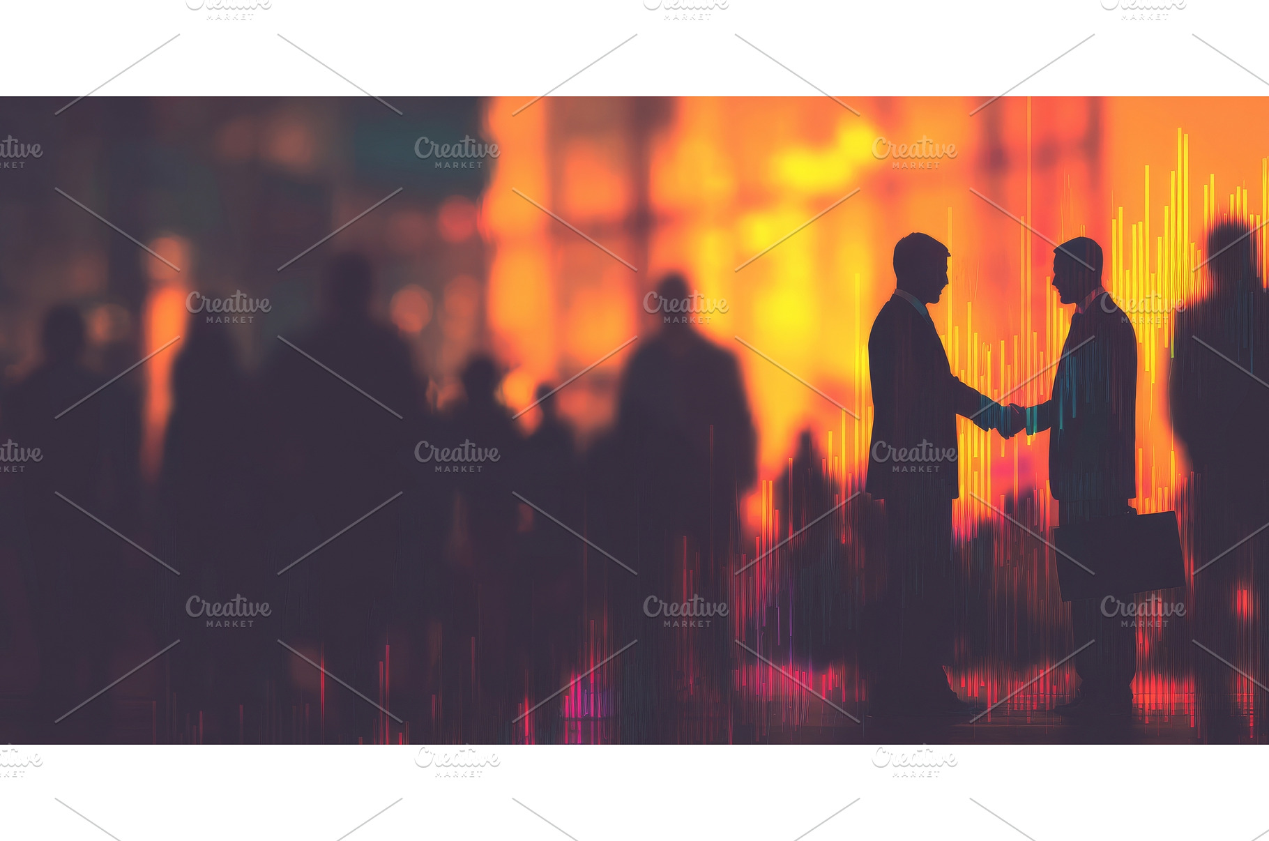 A business network concept is, a Business Photo by ZinetroN