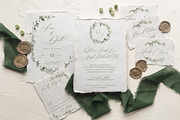 Watercolor Monogram Wedding Suite, an Invitation Template by BlueRobinDesignShop (Thumbnail 2 of 14)
