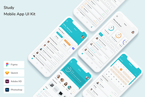 Study Mobile App UI Kit