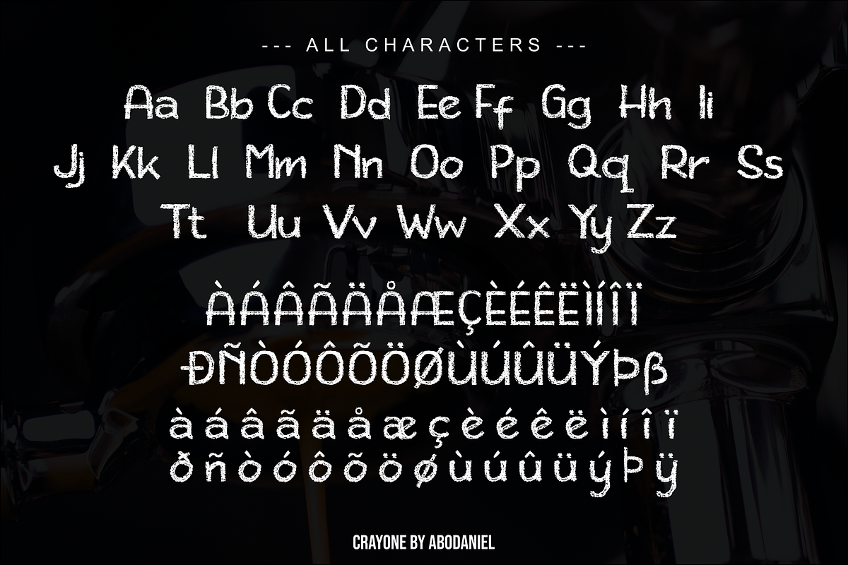 Crayone, a Sans Serif Font by Abo Daniel Studio (Photo 7 of 9)