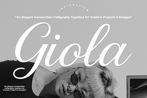 Giola script + Extra font spooky, a Script Font by cocodesign