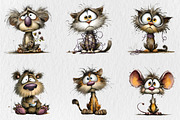 Whimsical Quirky Animal Clipart, an Illustration by Rose Art (Thumbnail 3 of 7)
