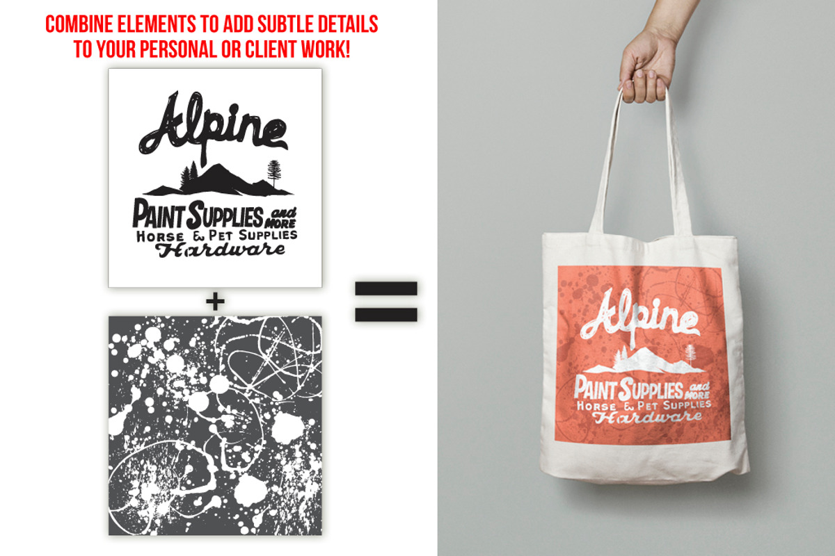 INKY DRIPS & SPLATTER, an Object Graphic by Electric Treehaus (Photo 4 of 4)