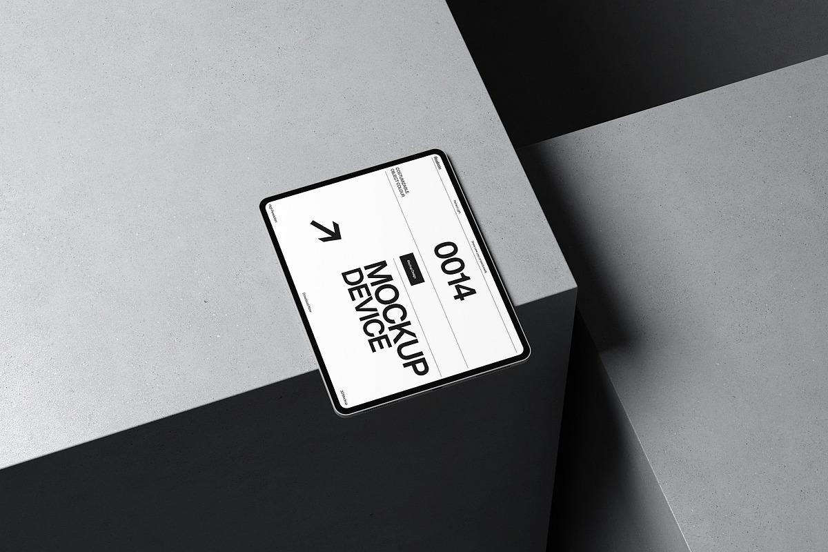 Isometric Tablet Mockup Scene, an iPad Mockup by kreatifreya (Photo 4 of 11)