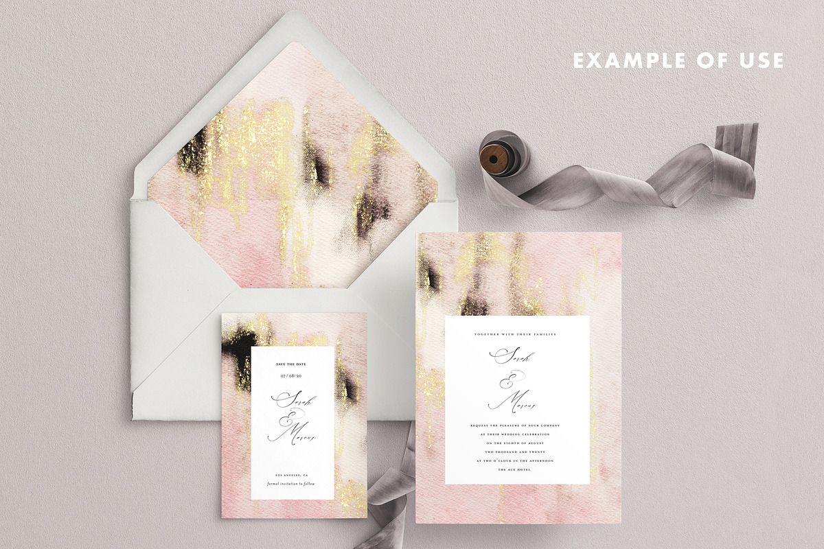6 Painted and Gold Backgrounds Vol 1, a Texture Graphic by Spinsugar Graphics (Photo 2 of 12)