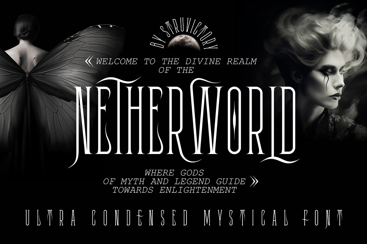 Netherworld Condensed Mystical Font, a Blackletter Font by Struvictory.art (Photo 1 of 8)